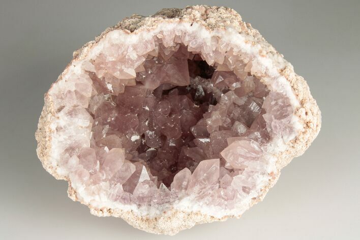 Sparkly, Pink Amethyst Geode Half - Argentina #195411